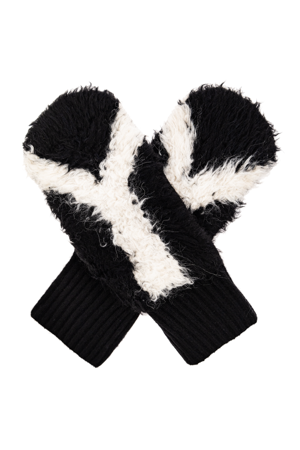 Y-3 Yohji Yamamoto BLACK Gloves with logo