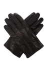 Y-3 Leather gloves with logo