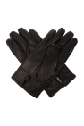 Y-3 Leather gloves with logo
