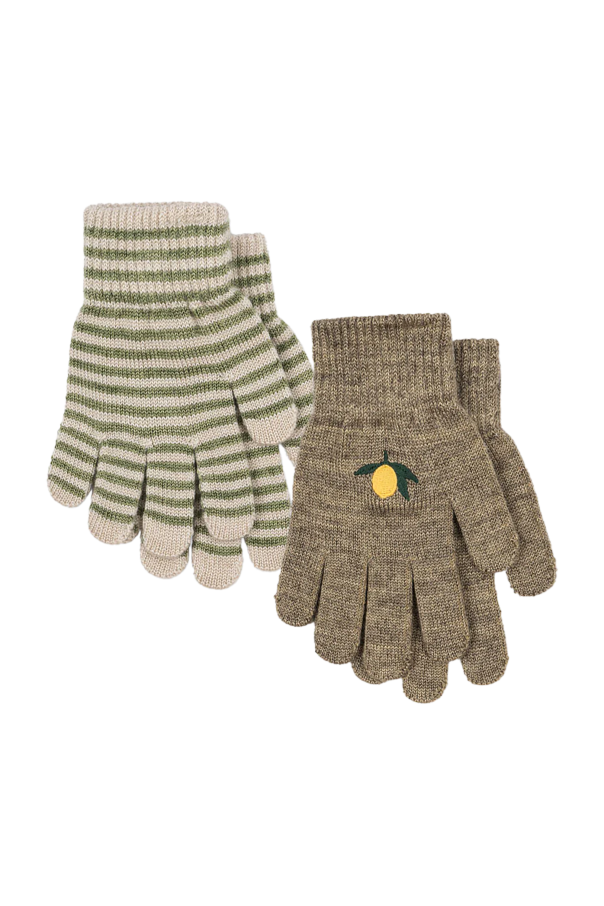 Two-pack of gloves with logo od Konges Sløjd