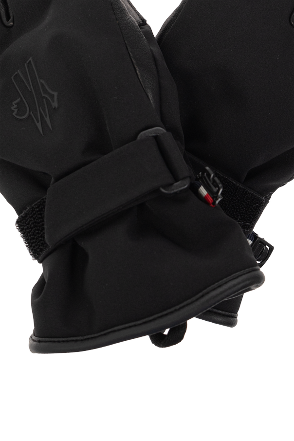 Moncler Grenoble Kids Mănuși de schi negre MONCLER GRENOBLE REUSCH