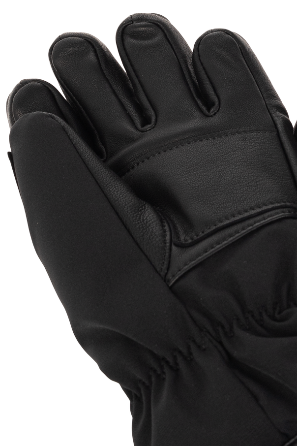 Moncler Grenoble Kids Mănuși de schi negre MONCLER GRENOBLE REUSCH