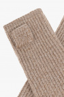 Isabel Marant beige ‘Patti’ fingerless gloves