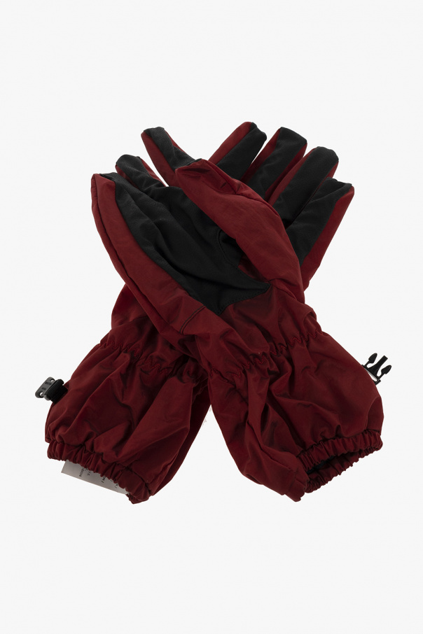 Stone Island RED Gloves with logo