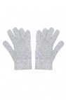 Diesel Kids Logo-printed gloves