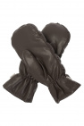 Nanushka BROWN Quilted gloves