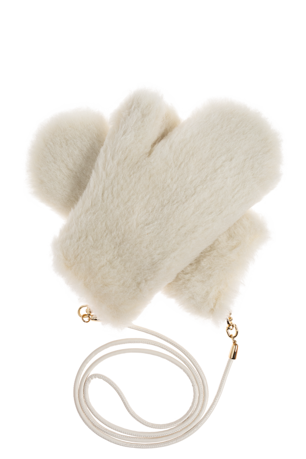 Futrzane gloves "Ombrato" od Max Mara