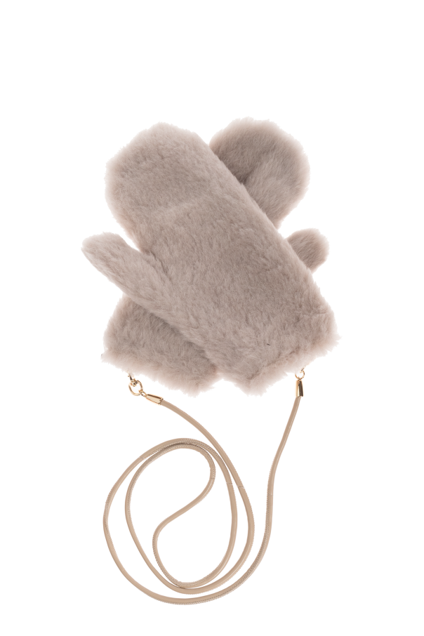 Faux Fur Gloves `Ombrato` od Max Mara