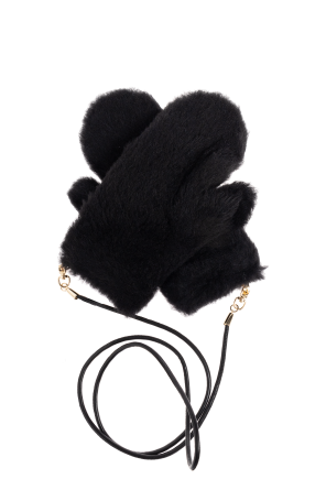 Max Mara Futrzane gloves "Ombrato"