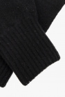 Ami Alexandre Mattiussi BLACK Gloves with logo
