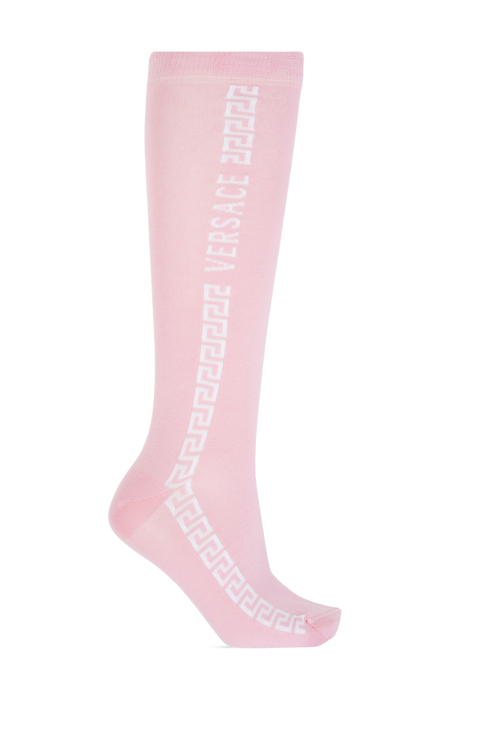 Versace Knee-high socks with Greek pattern