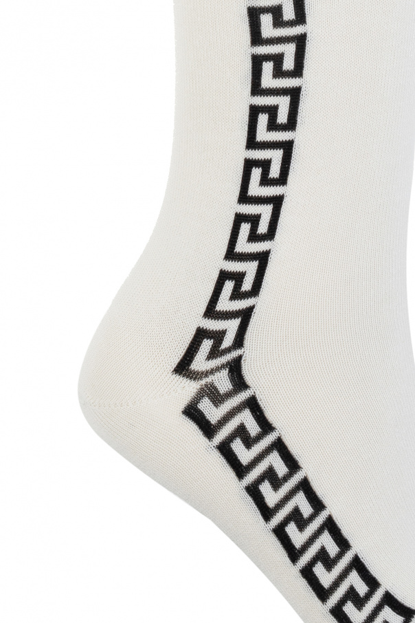 Versace Knee socks with logo