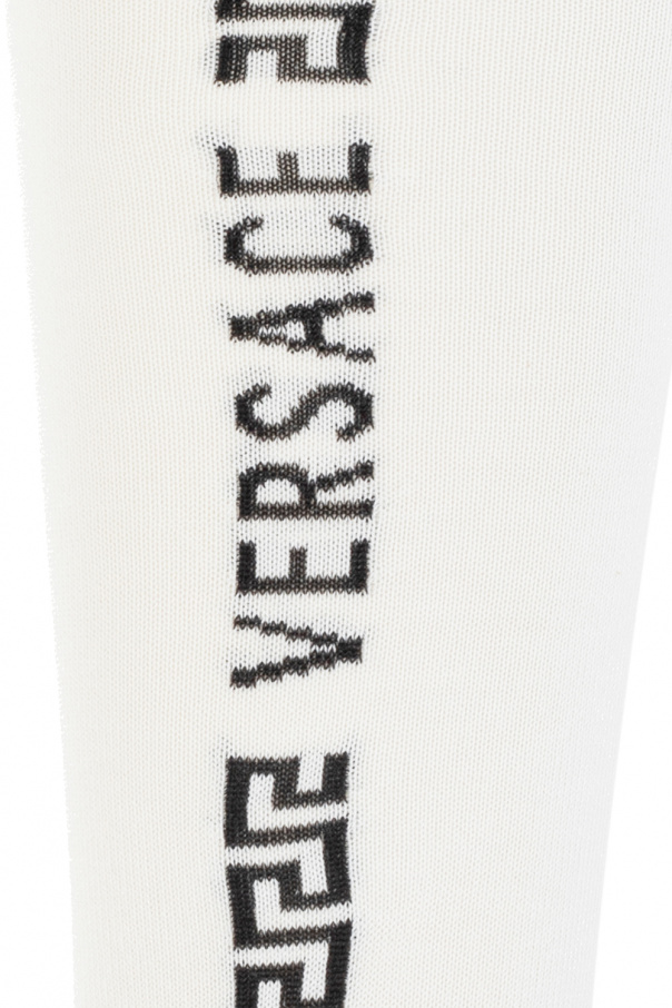 Versace Knee socks with logo