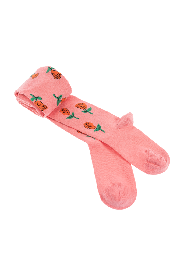 Cotton tights with floral motif od Mini Rodini
