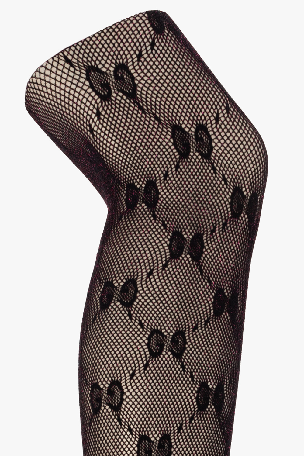 gucci embroidery Lurex tights