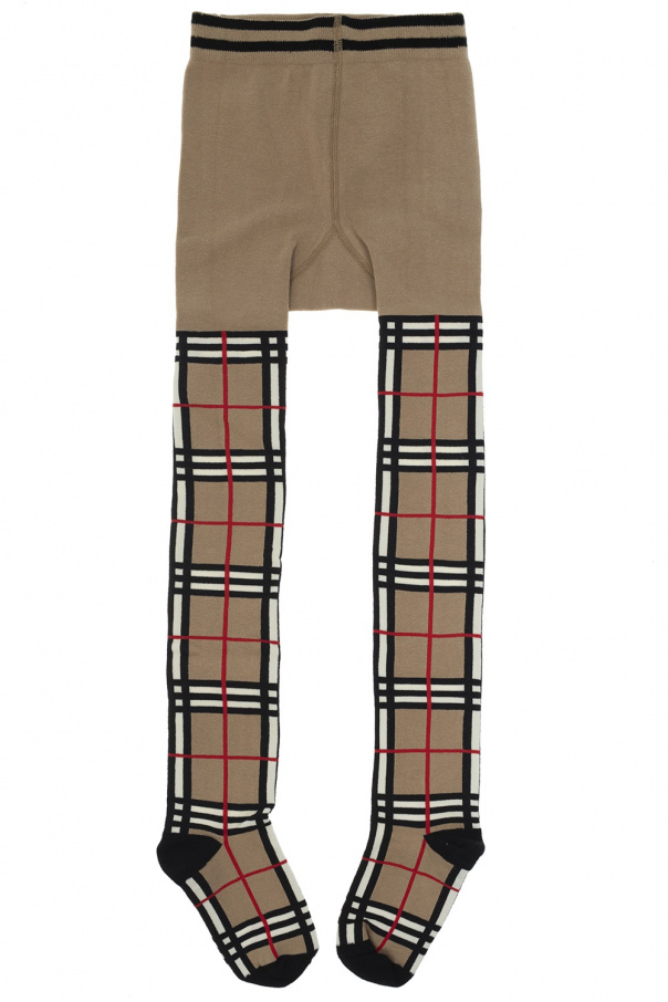 Checked tights od Burberry Kids
