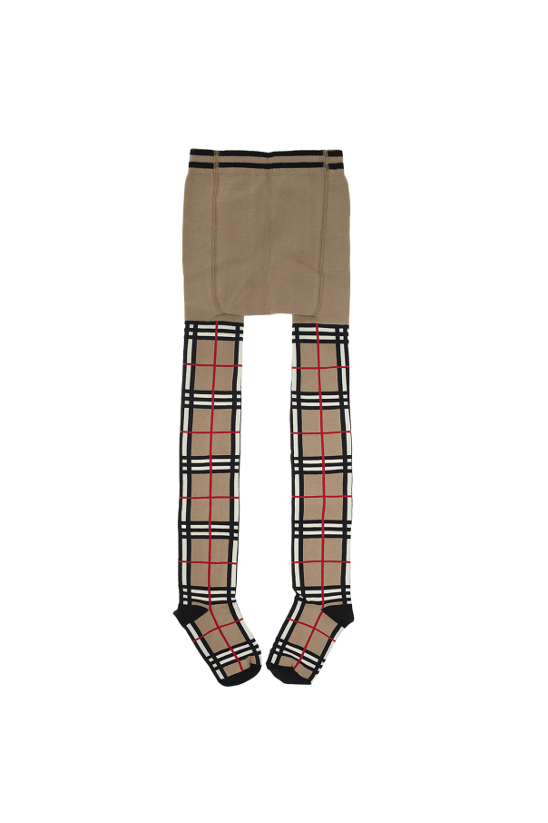 burberry track Kids Checked tights
