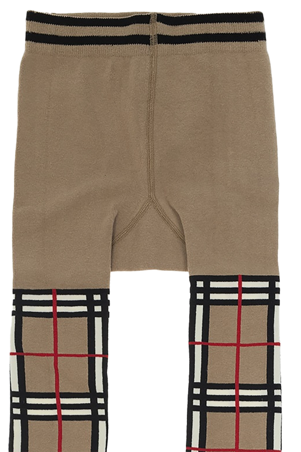 burberry track Kids Checked tights