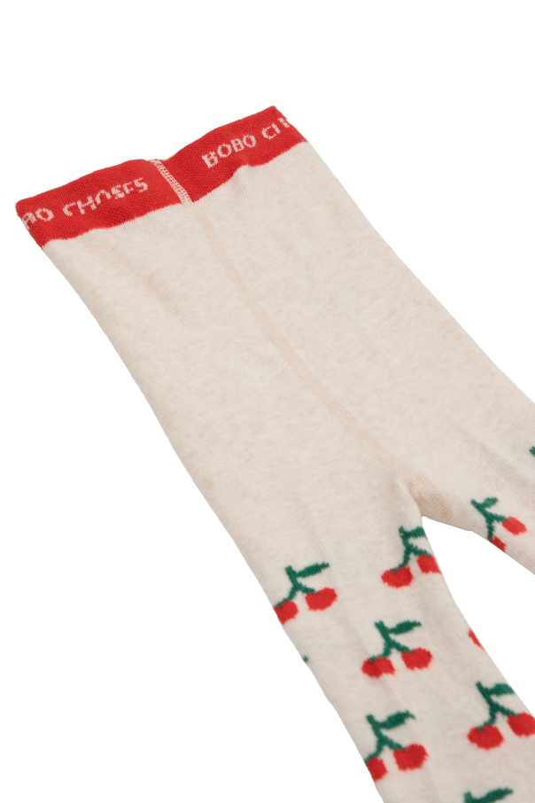 Bobo Choses Tights with cherry motif