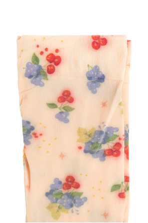 Konges Sløjd Two-pack of floral-patterned tights