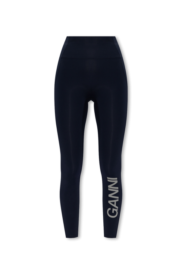 Ganni Sports leggings with logo