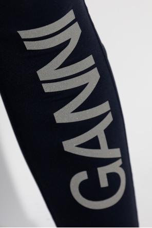 Ganni Sports leggings with logo