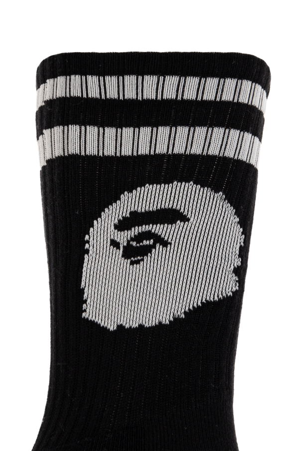A BATHING APE® Meias com logótipo