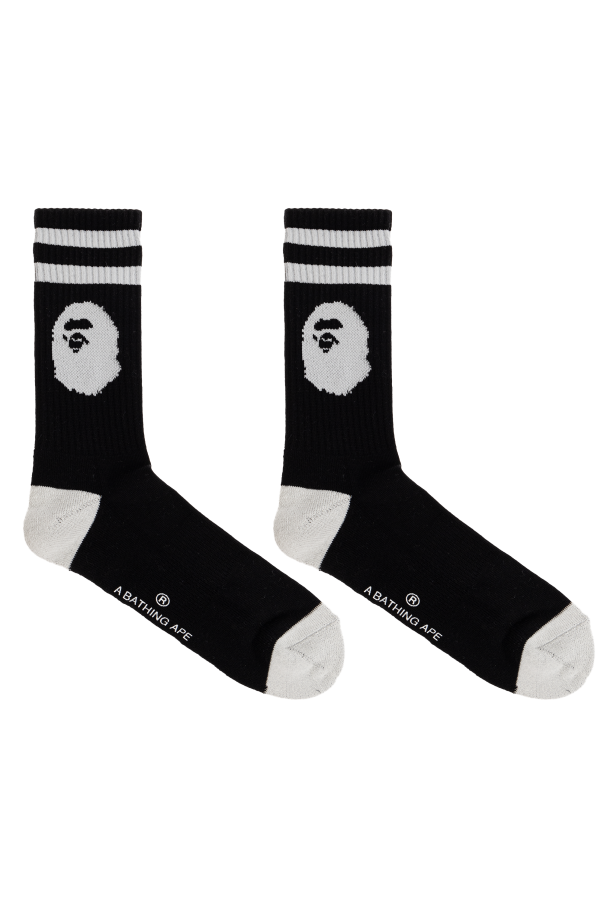 A BATHING APE® Meias com logótipo