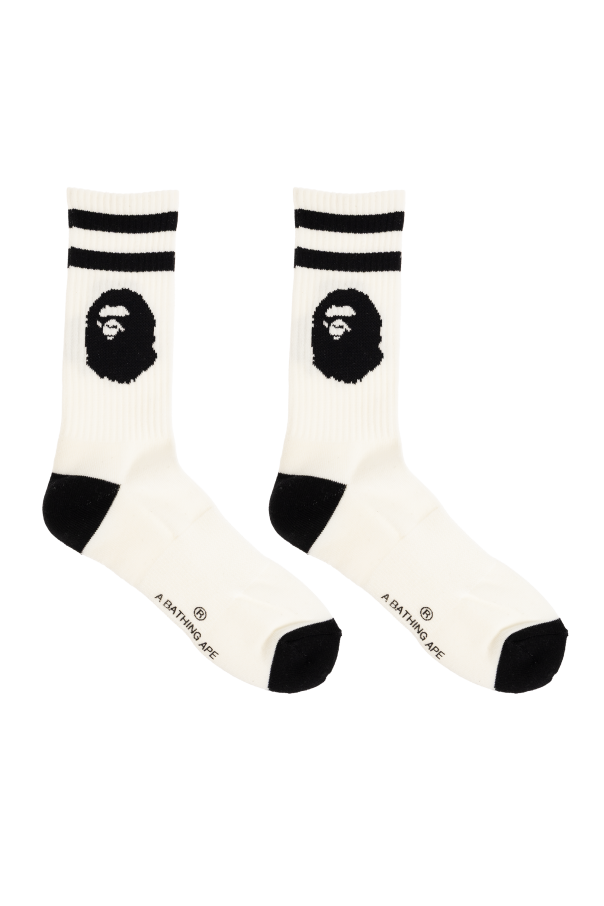 A BATHING APE® Meias com logótipo
