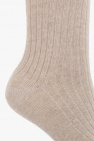 Hanro cream Ribbed socks