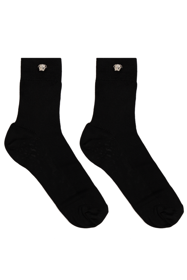 Versace Socks with Appliqué