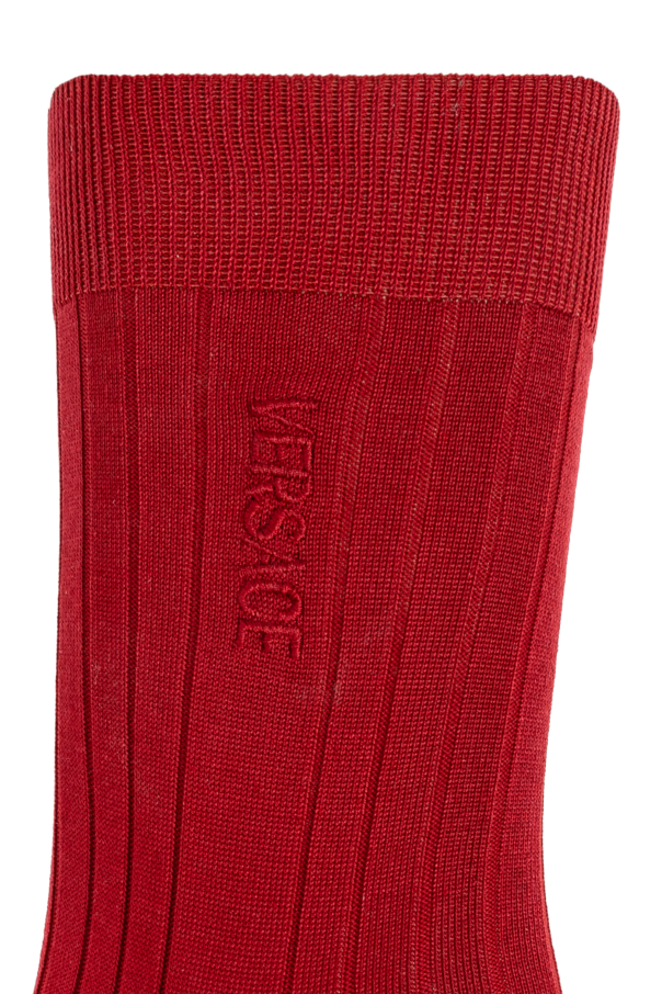 Versace Socks with embroidered logo