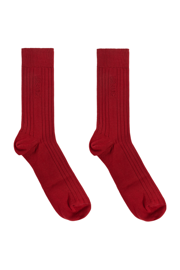 Versace Socks with embroidered logo