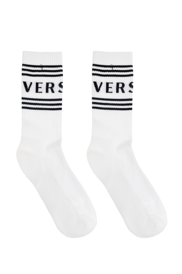 Versace Cotton socks with logo