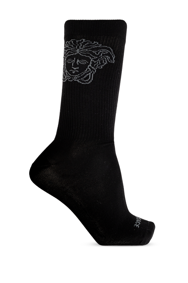 Cotton socks with print od Versace