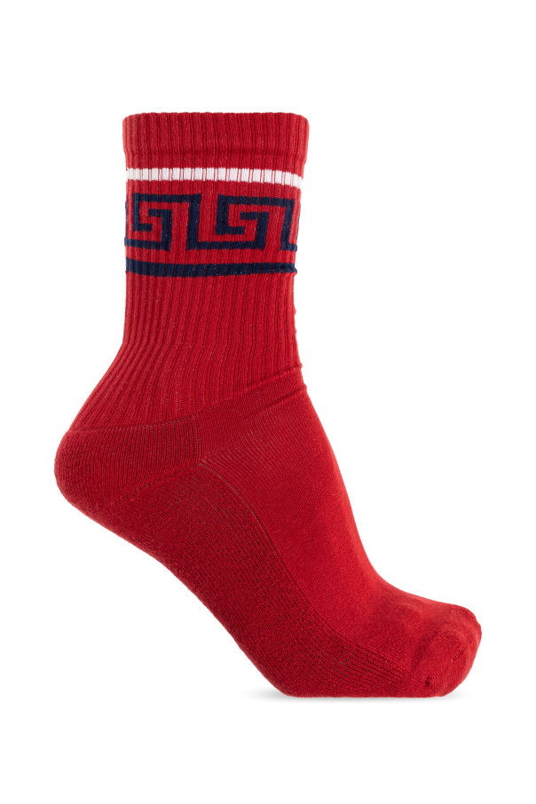 Cotton socks with logo od Versace