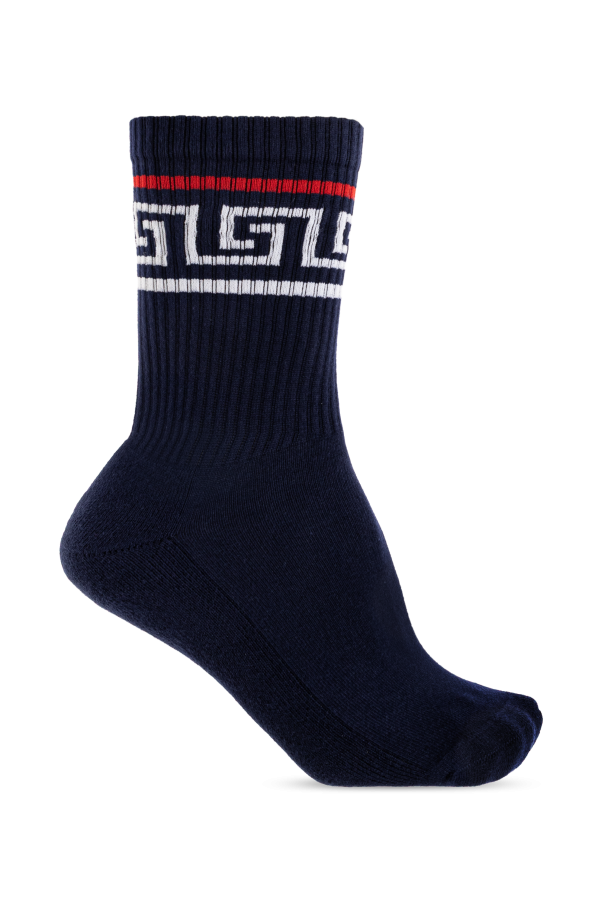 Cotton socks with logo od Versace