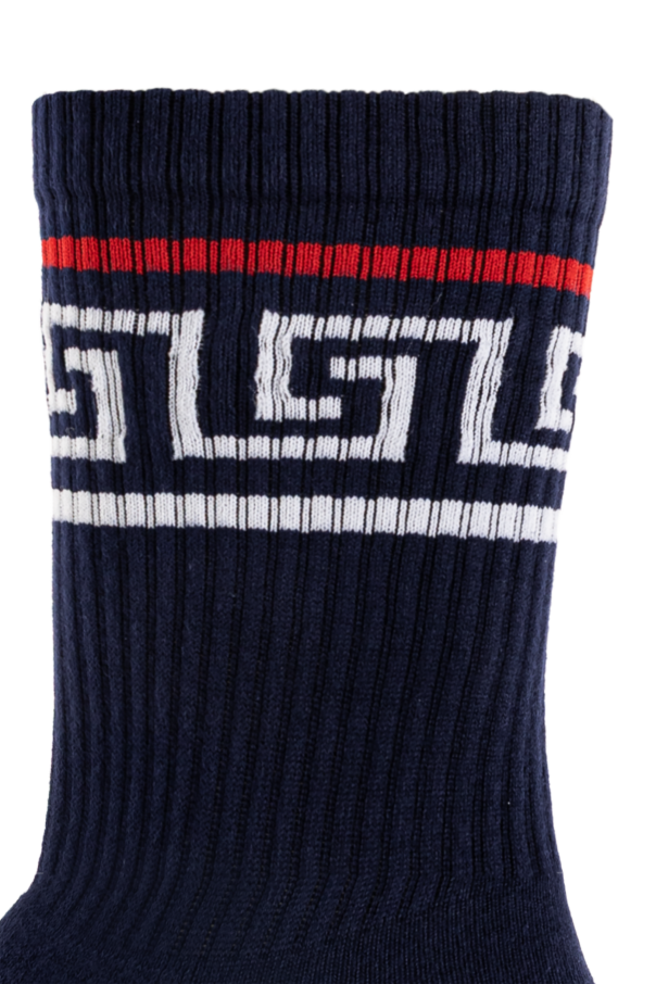 Versace Cotton socks with logo