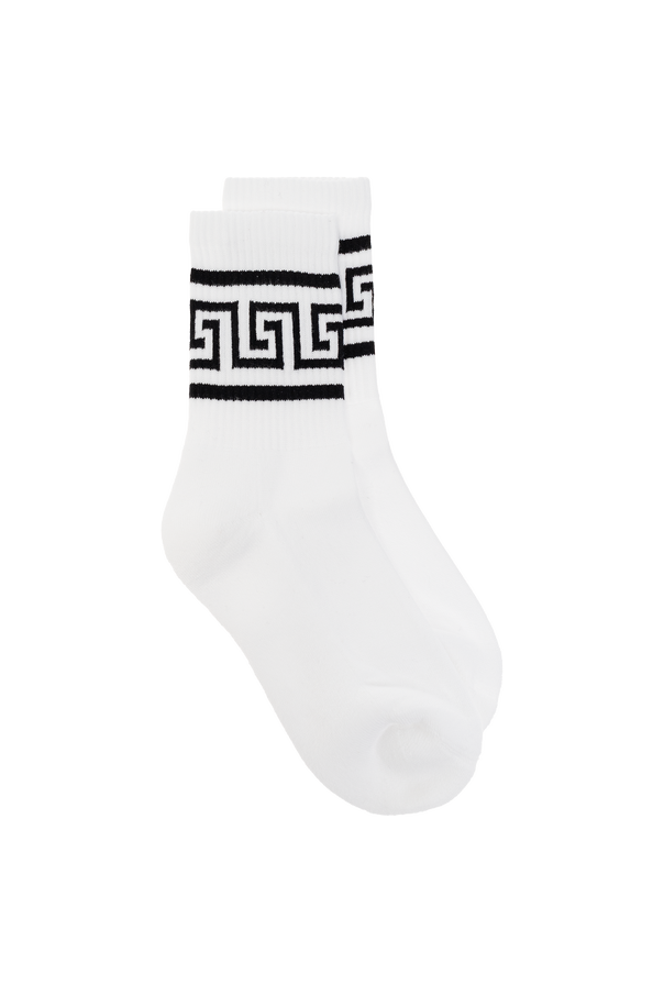 Cotton socks with ‘greca’ motif od Versace Kids