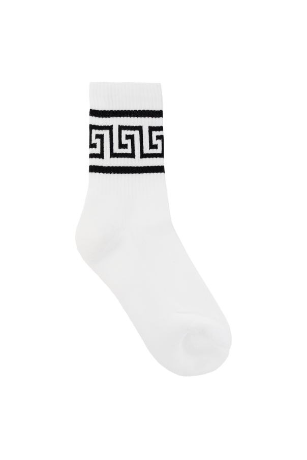 Versace Kids Cotton socks with '‘greca’' motif