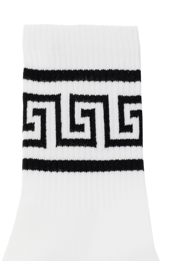 Versace Kids Cotton socks with '‘greca’' motif