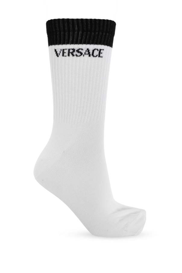 Versace Cotton socks with logo