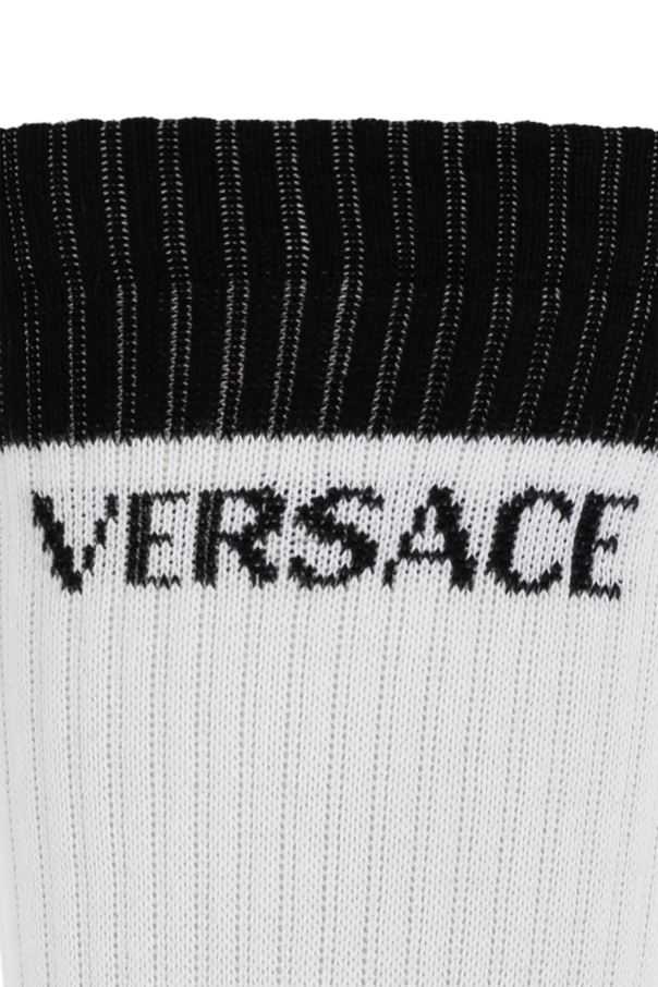 Versace Cotton socks with logo