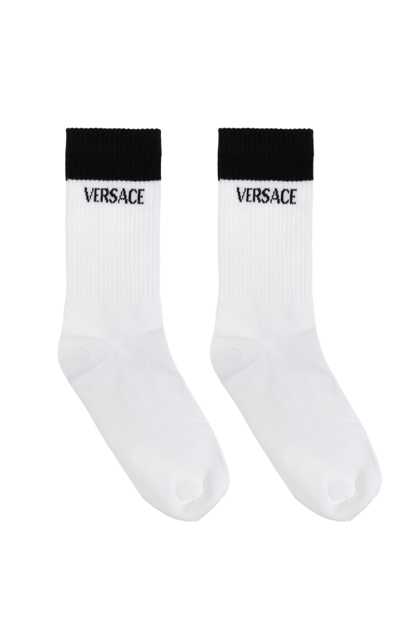 Versace Cotton socks with logo