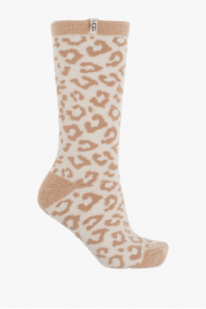 ‘leslie’ socks with animal motif od UGG