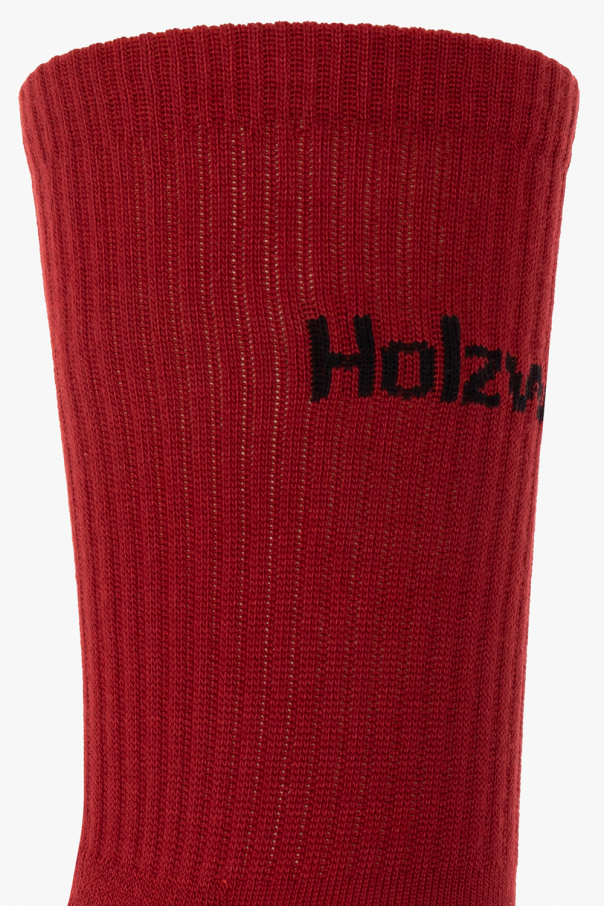 Holzweiler RED Socks with logo