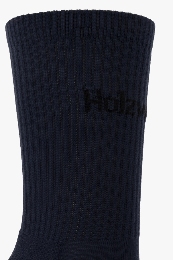 Holzweiler NAVY BLUE Socks with logo