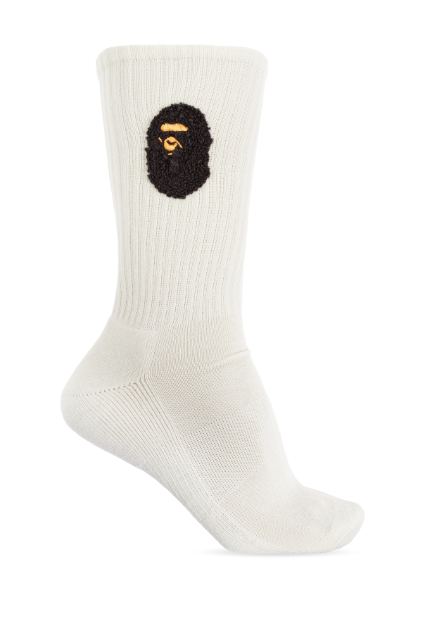A BATHING APE® Logo socks