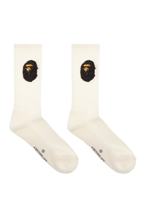 A BATHING APE® Logo socks