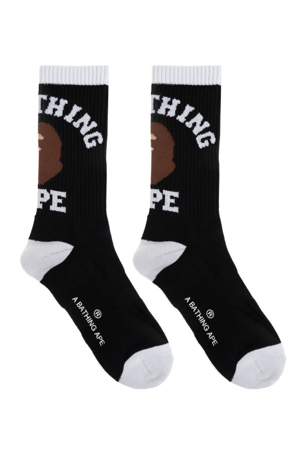 A BATHING APE® Socks with logo